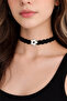 Handmade Black Knitted Choker – with Floral Detail