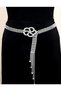 Circle Ring Model Vip Women's Silver Plated Belt Body Accessory - Wedding Engagement Evening Dress Top - 2
