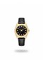 New Season Leather Cord Steel Case Women's Wristwatch Black Cord Gold Color Case - 6