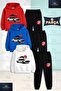 Children's Unisex Car Tokyo Mountain Front 3-Piece Hooded Tracksuit Set