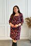 Square Neck Flannel Dress