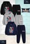 Children's Unisex Astronaut Girl Colorful Canvas 3-Piece Hooded Tracksuit Set