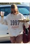 Women's United States 1997 Printed Crew Neck Oversize Sweatshirt - 2