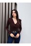 Zr Model Front Draped Collar Blouse - 3