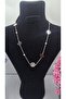 Multi Clover Design Zircon Stone Silver Color Steel Non-Tarnish Necklace