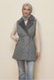 Waist-Tieded Quilted Vest 46218
