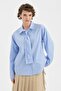 Women's Cuff-Look Tie Detailed Design Shirt - 4