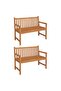 5 Piece Garden Dining Set Solid Wood Teak - 2