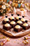 Black Heart Mini Toothpicks 30-Pack Sofa Cake Presentation Decoration