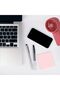 مروحة كهربائية صغيرة محمولة بمنفذ USB، متعددة الاستخدامات للمكتب والطاولة والاستخدام الشخصي، 3 سرعات قابلة للتعديل، قابلة لإعادة الشحن (أحمر) - 4