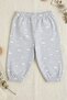 100% Cotton Elastic Cuffed Patterned Baby Boy Sweatpants - Soft Combed Cotton Baby Pajama Bottoms - 5