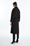 Black Coat with Pocket Detail and Belt 13829 - 5