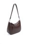 Coffee - Coffee Plain Women's Shoulder Bag Sp1259 - 2
