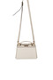Sand Beige - Sand Plaid Line Square Women's Handbag Sp1193 - 7