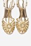 Gerald Gold Mesh Strap Women's Heeled Shoes - 2