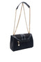 Black - Black Suede Women's Crossbody Bag Sp1139 - 4