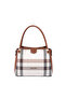 Cream - Tan Plaid Women's Handbag Sp1254