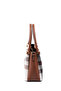 Cream - Tan Plaid Women's Handbag Sp1254 - 3