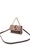 Coffee - Coffee Monogram Women's Crossbody Bag Sp1148 - 5