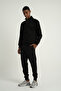 Foursquare Men's Stand Collar Half Zipper Top Black - 7