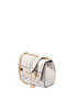 Sand Beige - Sand Beige Plaid Line Square Women's Crossbody Bag Sp1139 - 8