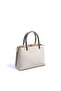 Sand Beige - Sand Plaid Line Square Women's Handbag Sp987 - 6