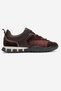Fiera Brown Burgundy Genuine Leather Mesh Women's Casual Sneaker - 6