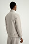 Foursquare Men's Stand Collar Half Zipper Top Stone - 2