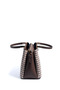Coffee Yellow - Brown Plaid Line Square Women's Handbag Sp913 - 5