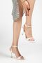 Women's White Patent Leather Blunt Toe Heeled Shoes - 8