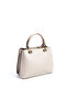 Sand Beige - Sand Plaid Line Square Women's Handbag Sp1272 - 6