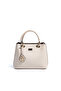 Sand Beige - Sand Plaid Line Square Women's Handbag Sp1272 - 3