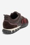 Fiera Brown Burgundy Genuine Leather Mesh Women's Casual Sneaker - 5