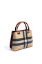 Beige - Tan Plaid Women's Handbag Sp1272 - 4