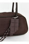 Suede Look Women's Shoulder Bag - 3