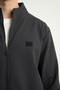 Foursquare Men's Stand Collar Full Zip Jacket Smoked - 4
