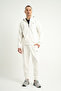 Plenty Jr Pro Full Length Zippered Lightweight Wool Men's Hooded Sweatshirt White - 6