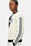 Jefferson Black Hooded Crew Neck Printed Oversize Men's Sweatshirt - 3