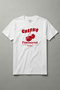 Cotton Cherry Cherry Printed White Basic Crew Neck Short Sleeve T-Shirt for Men - Women