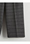Xside Anthracite Striped Wide Leg Women's Trousers S6L961Z8 - 6