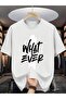 Unisex Text Printed T-Shirt – Round Neck, Short Sleeve, Casual