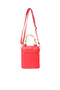 Women Red Quilted Faux Leather Bucket Handbag - 5