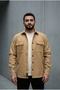 Men's Seasonal Sporty Cut Coat with Snap Buttons Casual Scuba Jacket Shirt - 4