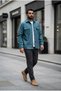 Men's Seasonal Sporty Cut Coat with Snap Buttons Casual Scuba Jacket Shirt - 4