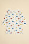 Boy's Multicolor 3 Pack Printed Rompers - 2