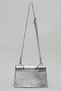 Girl's Silver–colored Metallic Crossbody Bag - 2