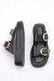 Celeste Laurent Black Women's Slippers with Buckle Detail, Lightweight, Stylish, Comfortable, Orthopedic Sole - 5