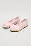 Girl's Pink 3D Flower Ballerinas - 2