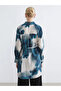Lcwaikiki Classic Green Patterned Belted Women's Shirt Tunic - 5