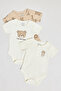 Boy's Multicolor 3 Pack Printed Bodysuits